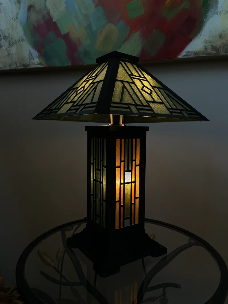 Customizable Stained Glass Lamp
