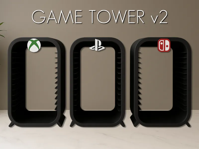 Games Tower V2 - Video Games Storage ∞ stackable