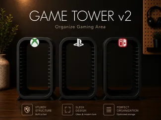 Games Tower V2 - Video Games Storage ∞ stackable