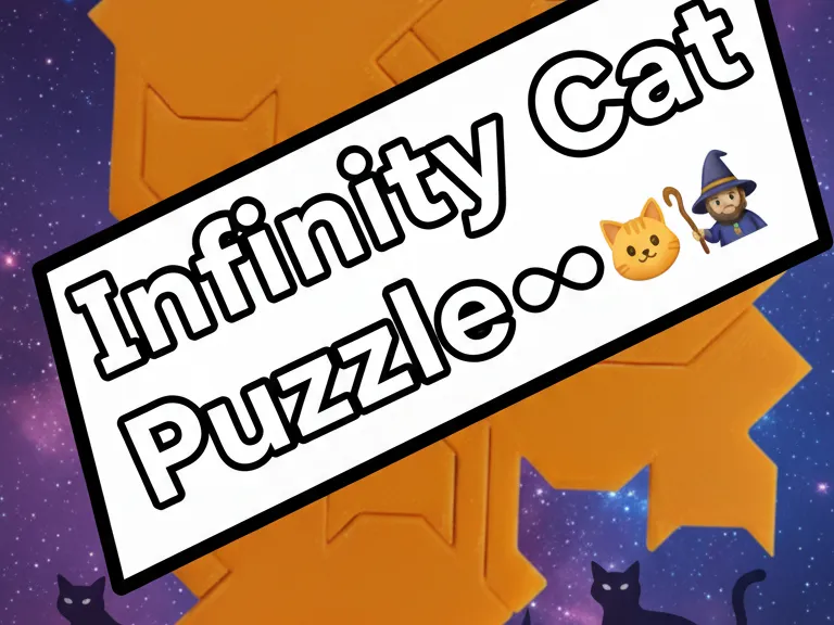 Infinity Cat Puzzle Pattern