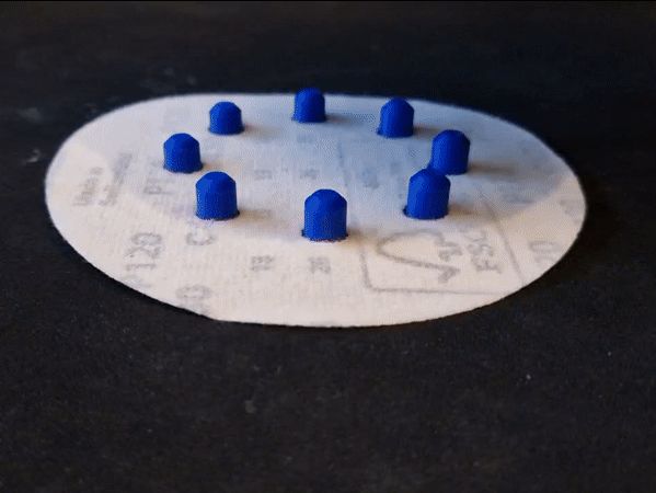 125mm Sandpaper alignment