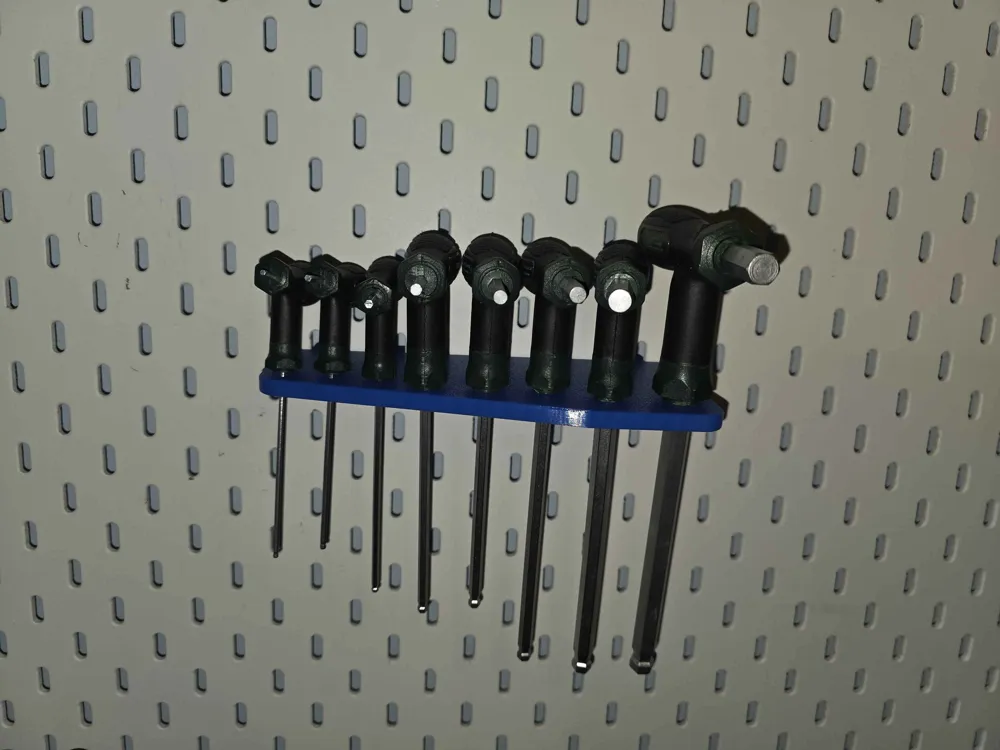 T-shape Hex (Allen) Key Holder H2–H10 for SKÅDIS - Free 3D Print Model ...