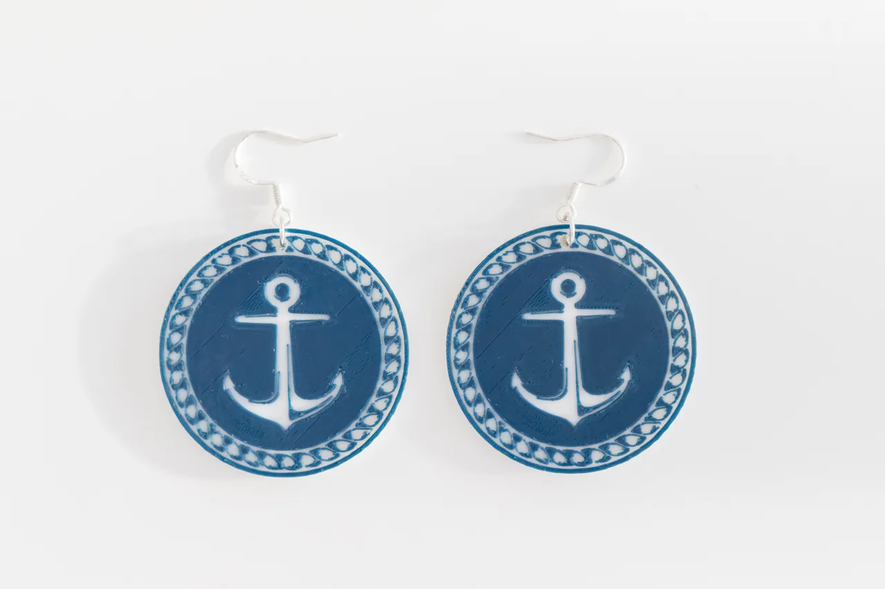 Anchor Earrings view 2