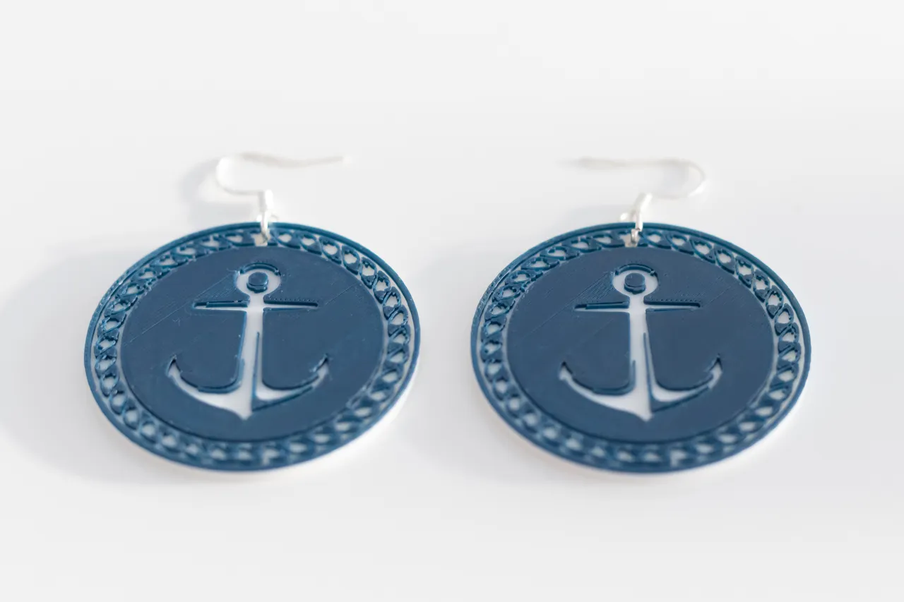 Anchor Earrings view 3