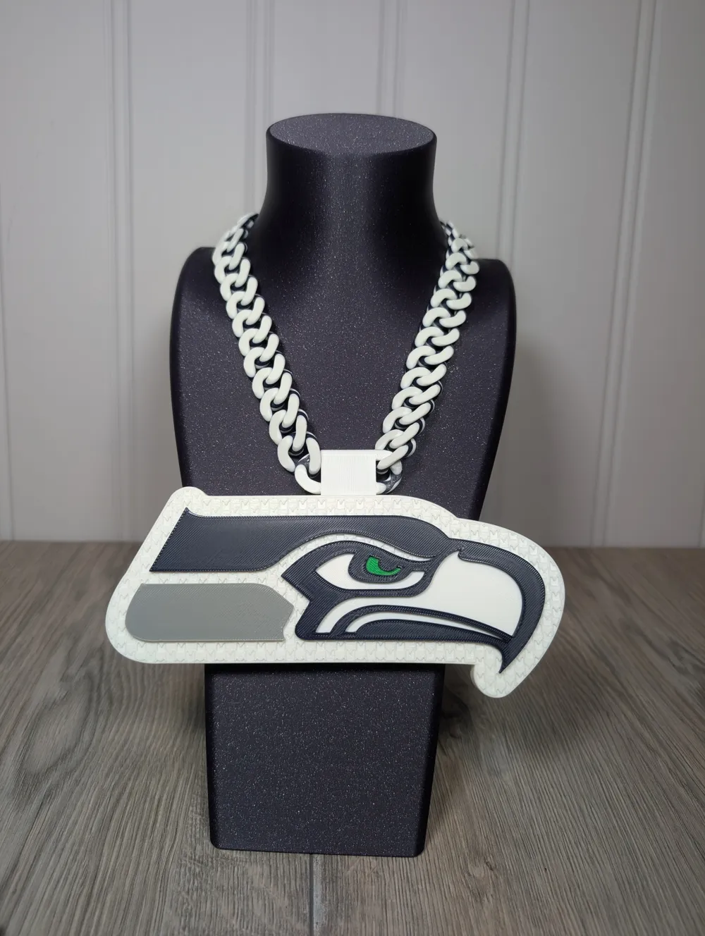 Seattle Seahawks Oversized Pendant and Chain - Free 3D Print Model ...