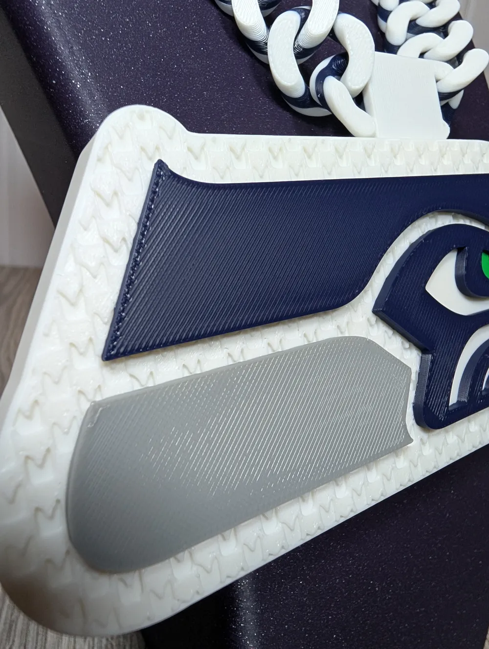 Seattle Seahawks Oversized Pendant and Chain - Free 3D Print Model ...