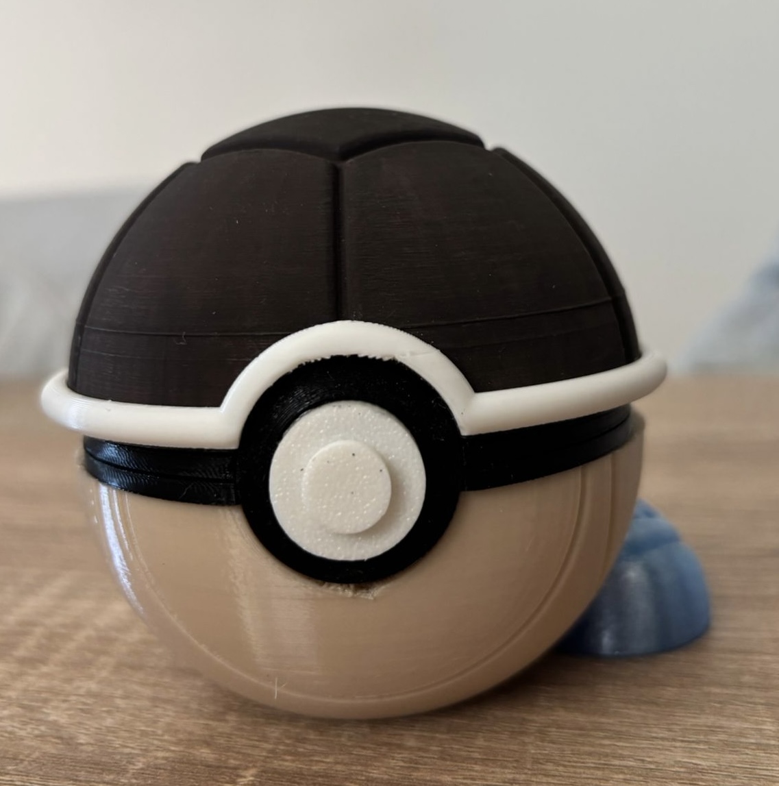 Miniatura 2 do modelo 3D Squirtle Pokeball