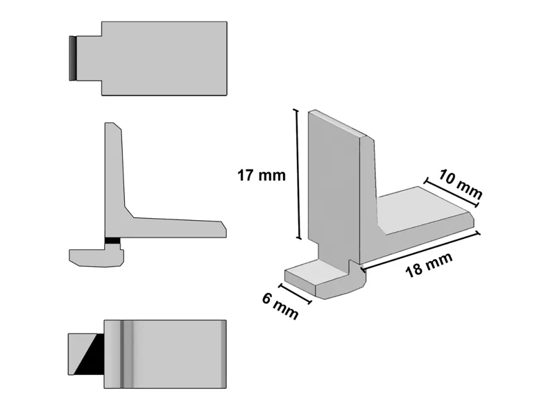 10x taquet étagère support fixation armoire