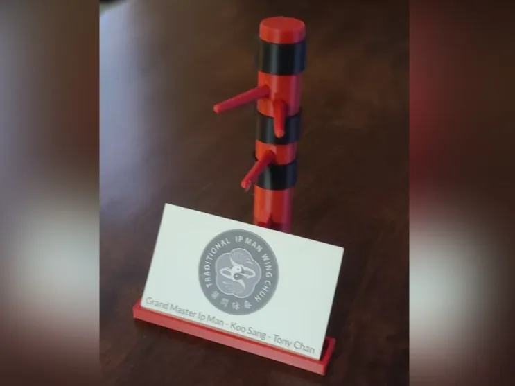 Wing Chun practice dummy Business Card holder