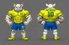 pig with the Brazil national team uniform 30cm