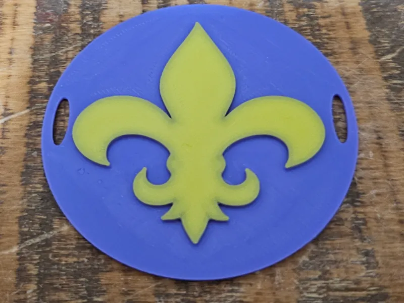 Fleur De Lis Shoe Badge