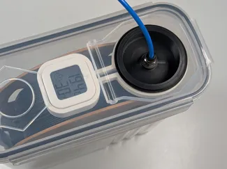 4L Container Port With Hygrometer Holder