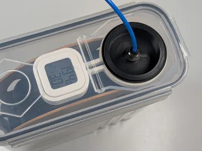 4L Container Port With Hygrometer Holder