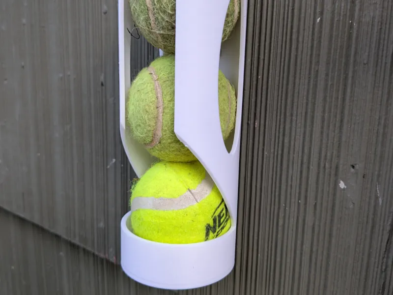 Mounted Tennis Ball Holder
