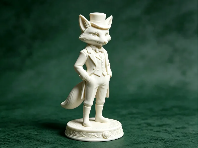 Sir Reynard: The Dapper Fox（Matte Ivory White）