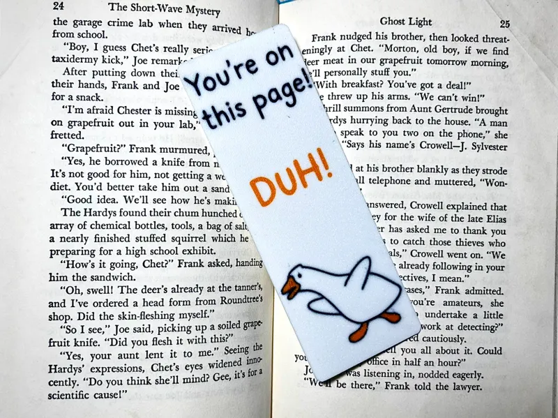 Playful Goose Bookmark