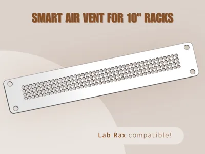 Smart Air Vent Mount for 10" Rack - 1U | Lab Rax