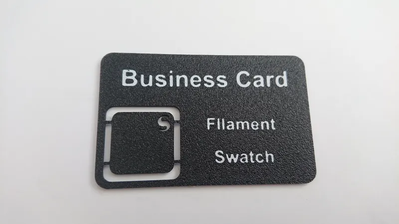 Filament Swatch Business Card 