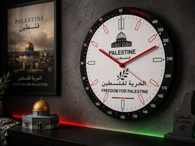 Interchangeable Wall Clock – Palestine Edition