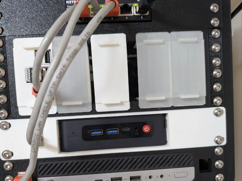 Montaje de Blade para Raspberry pi tapa ciega