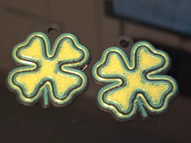 St Patrick's Day Clover Earrings