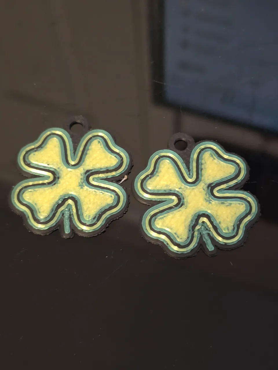 St Patrick's Day Clover Earrings view 2
