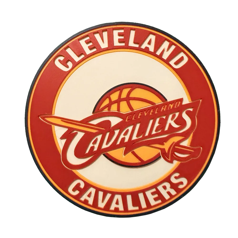 Cleveland Cavaliers NBA LOGO - COASTER/OFFICE SIGN - Free 3D Print ...