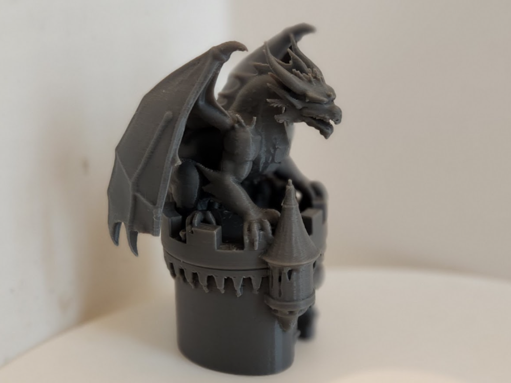 Dragon on castle tower