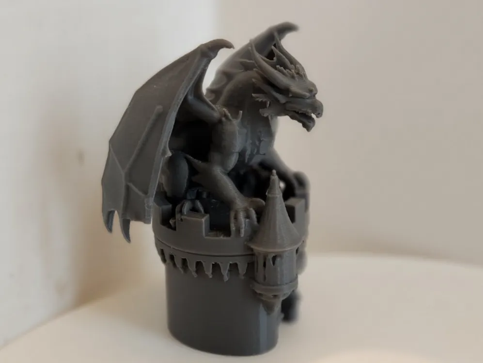 Drache auf Burgturm – Kostenloses 3D-Druckmodell – MakerWorld