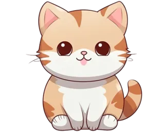 Cute cat keychain