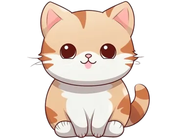 Cute cat keychain