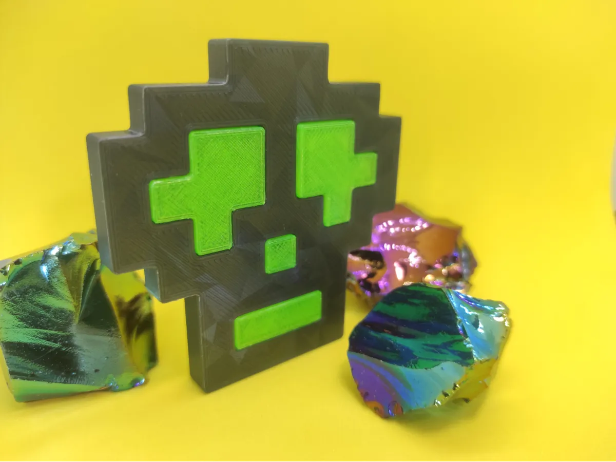 Poison 8 Bit 8-bit Poisoned Skull - Free 3D Print Model - MakerWorld