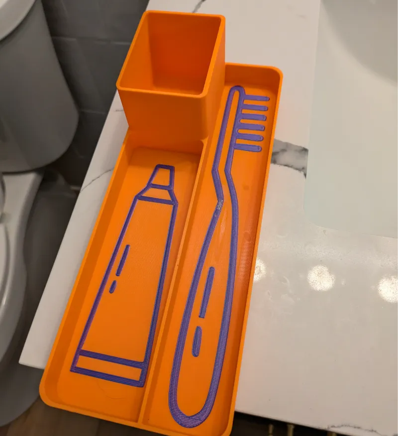Kid's Toothbrush Station