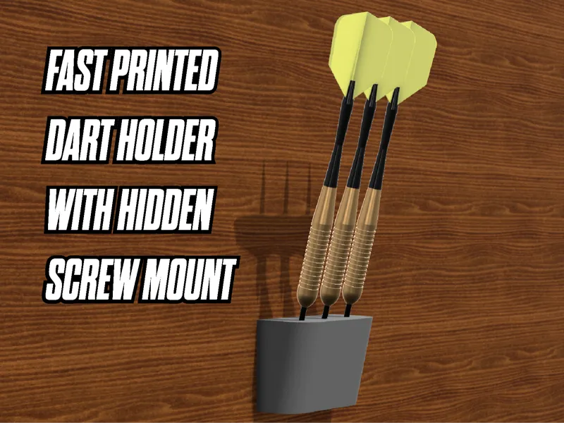 FAST PRINT DART HOLDER WITH HIDDEN SCREW MOUNT