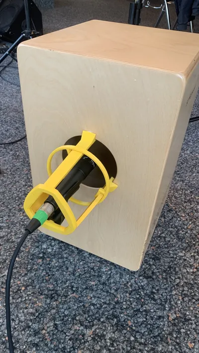 Cajon Microphone Holder - new version