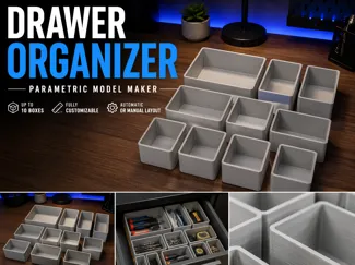 Drawer organizer - parametric model maker