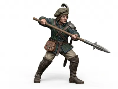Mercenary youngblood with spear