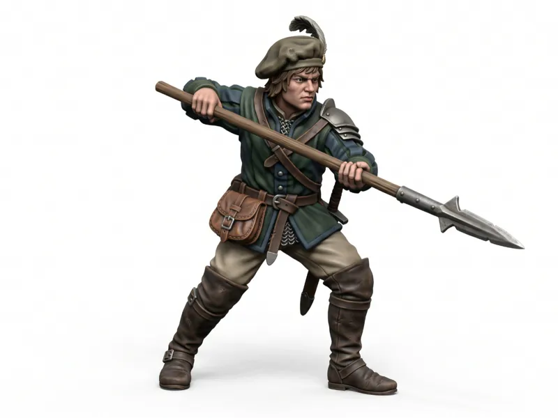 Mercenary youngblood with spear