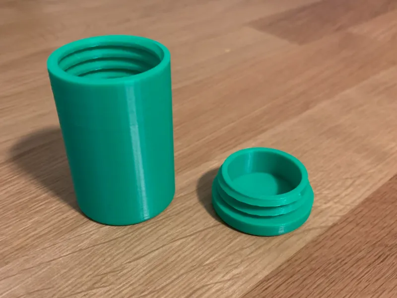 Threaded Container with Screw Lid