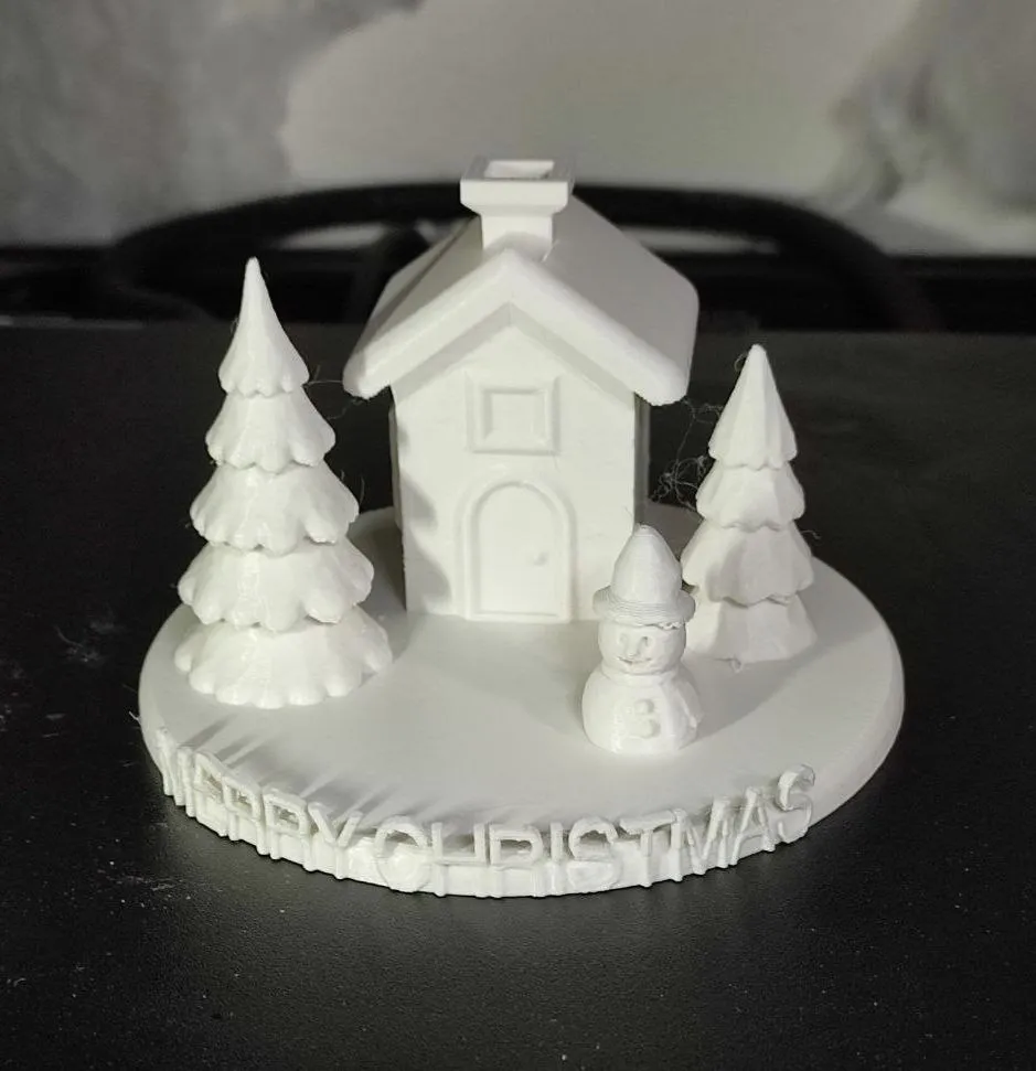 Winter Christmas Village - Free 3D Print Model - MakerWorld