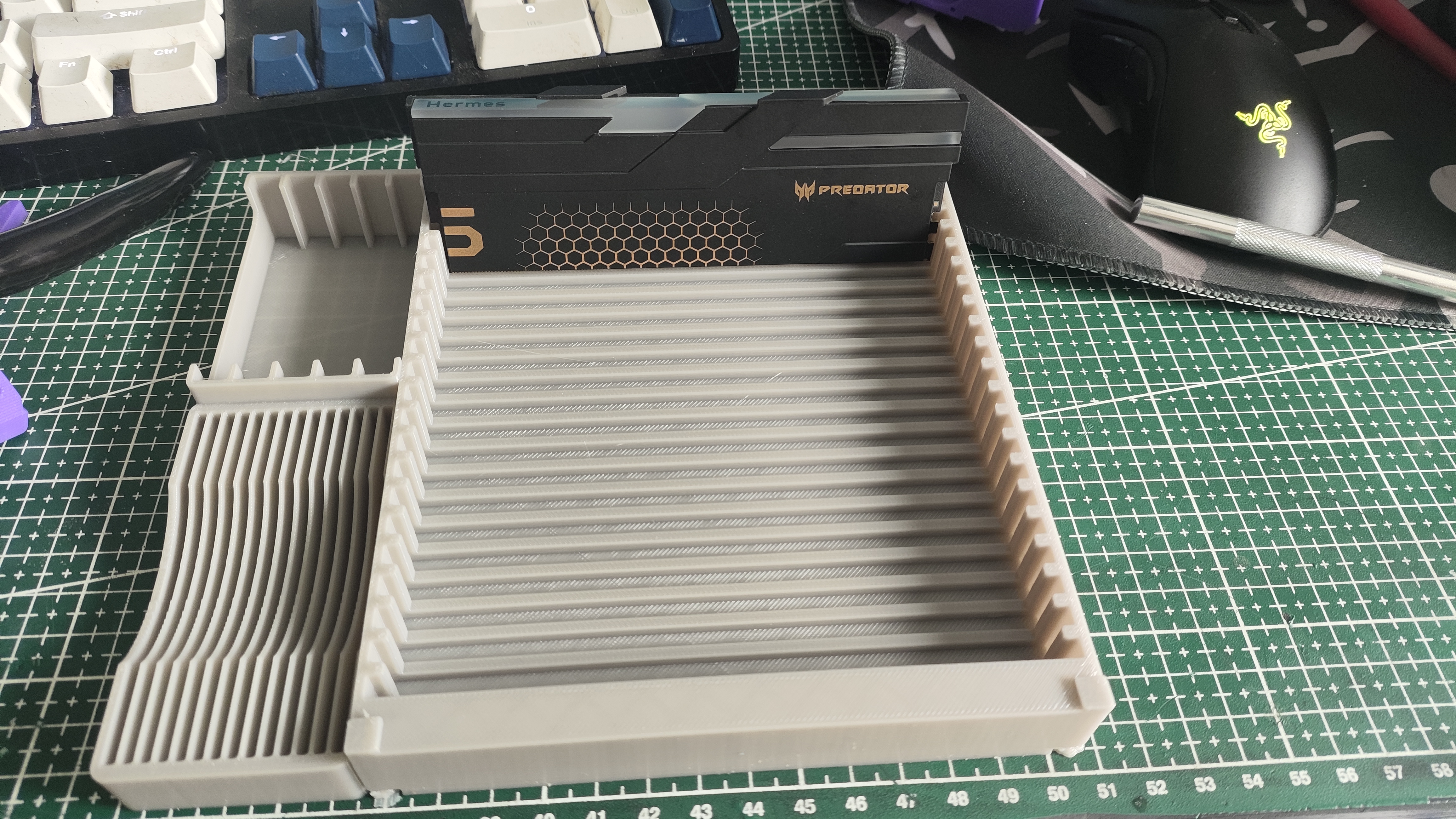 Miniatura 1 do modelo 3D 内存收纳,m.2固态硬盘 2.5寸硬盘收纳， A1mini兼容 