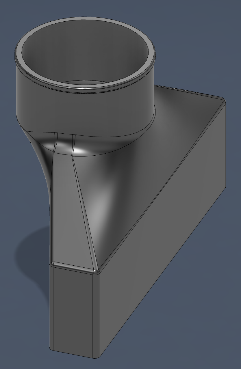 Miniatura 3 do modelo 3D Customizable Offset Window Exhaust Vent w/ Bracket