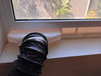 Customizable Offset Window Exhaust Vent w/ Bracket
