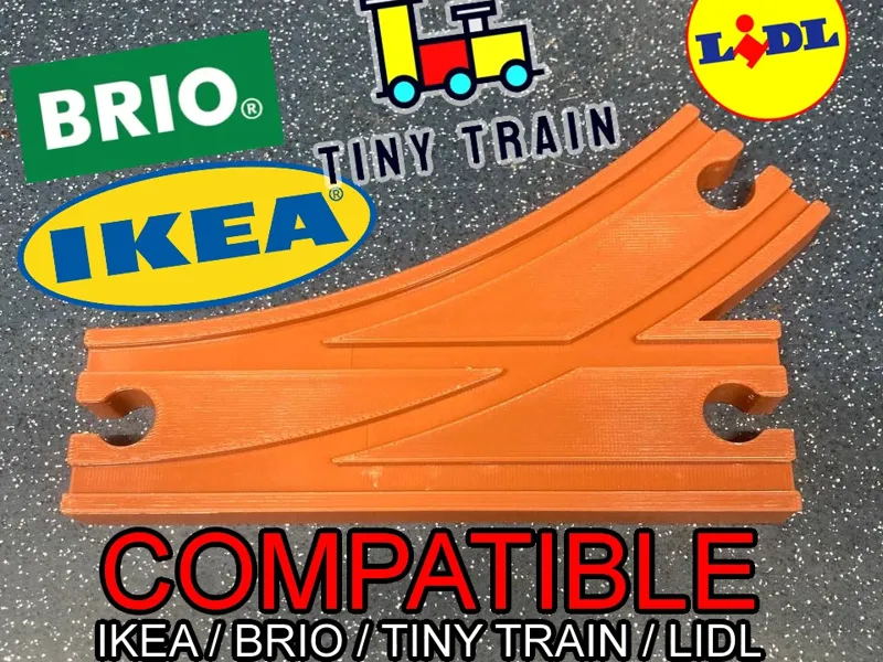 Brio / IKEA / Lidl train track - Y Splitter