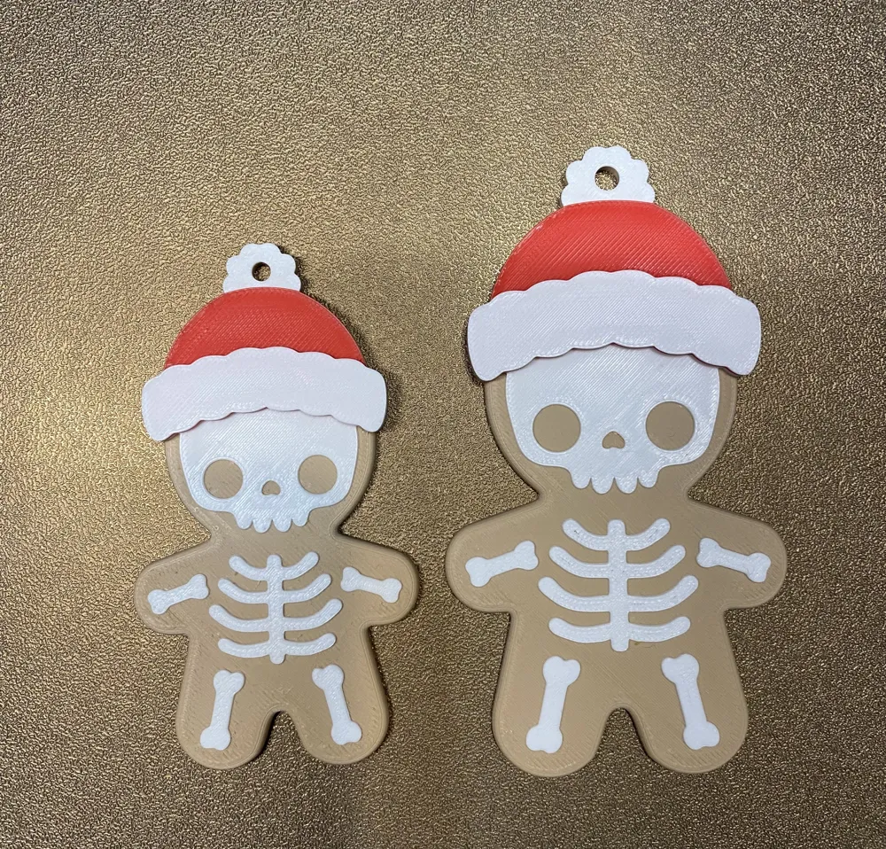 Gingerbread Skeleton Gingerbread Skeleton Christmas Ornament (No AMS) - Free 3D Print Model ...