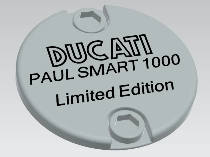 LOGO DUCATI PAUL SMART diam 250mm épaisseur 33mm