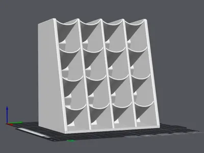 Water-based paint storage shelf