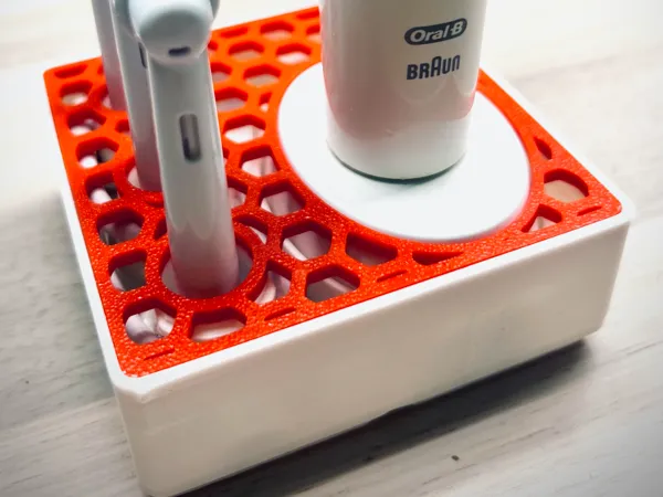 Support Gridfinity chargeur brosse à dents Oral-B