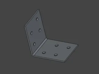 L Bracket – 50 × 50 × 40 mm – 2 mm Thick