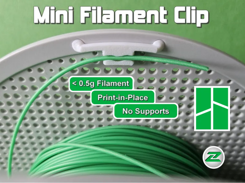 Mini Filament Clip für Bambu Lab Spulen (1.75mm)